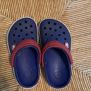 Crocs Toddler Size 8/9 Red White and Blue